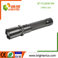 Factory Supply Heavy Duty Metal Material Zoom Focus High Power USA Q5 Cree led Fast Track Flashlight Torch with 2D Cell
